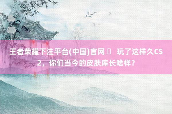 王者荣耀下注平台(中国)官网 ️ 玩了这样久CS2，你们当今的皮肤库长啥样？