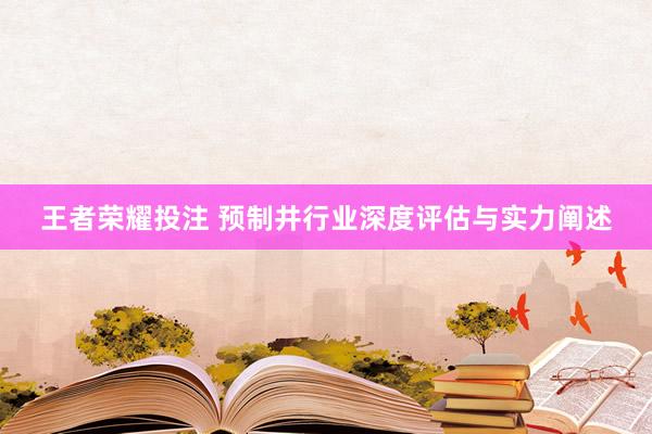 王者荣耀投注 预制井行业深度评估与实力阐述