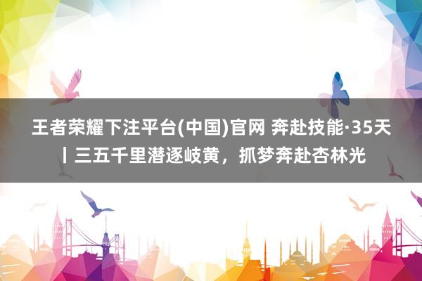 王者荣耀下注平台(中国)官网 奔赴技能·35天丨三五千里潜逐岐黄，<a href=
